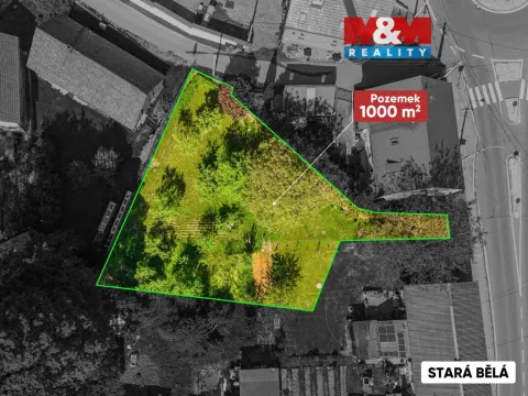 Prodej pozemku pro bydlení, Ostrava, Mitrovická, 1000 m2