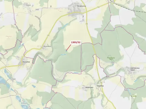 Dražba lesa, Stehlovice, 1388 m2