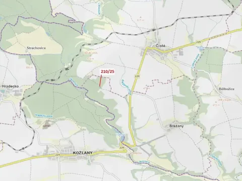 Dražba lesa, Břežany, 198 m2