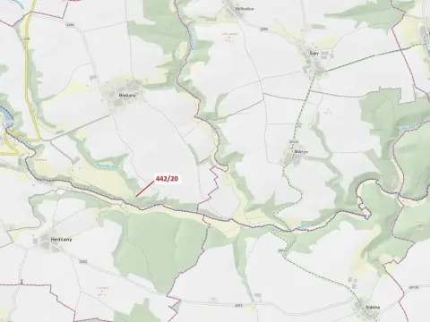 Dražba lesa, Břežany, 33 m2