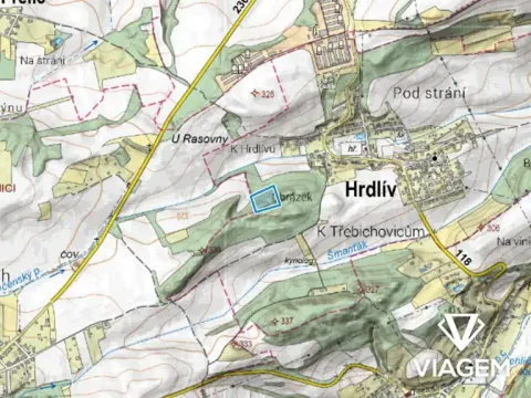 Prodej podílu lesa, Hrdlív, 2102 m2