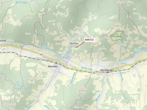 Dražba lesa, Hovězí, 550 m2