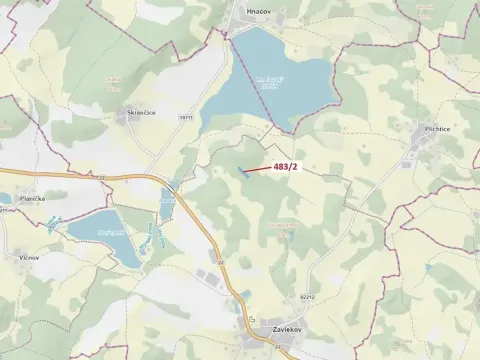 Dražba lesa, Zavlekov, 2895 m2