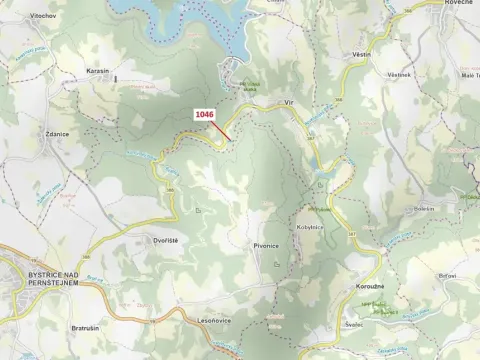 Dražba lesa, Vír, 2432 m2