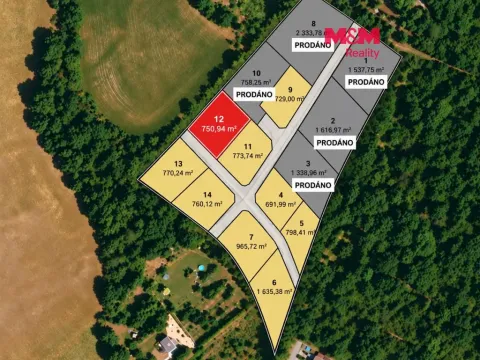 Prodej pozemku pro bydlení, Líšťany, 751 m2